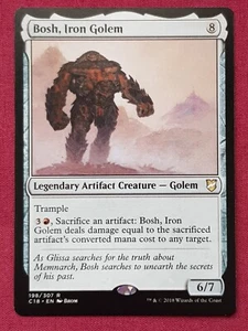 Magic The Gathering COMMANDER 2018 C18 BOSH IRON GOLEM artifact card MTG - Picture 1 of 2