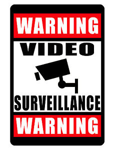NO TRESPASSING Sign VIDEO SURVEILANCE SIGN DURABLE ALUMINUM WARNING Camera C#291