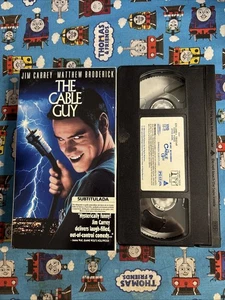 The Cable Guy (VHS, 1996) Jim Carrey Mathew Broderick Comedy Spanish Subtitles - Picture 1 of 5