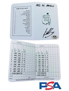 Jose Luis Ballester Signed 2025 1st Masters Scorecard Augusta Golf PSA AUTO LIV - Picture 1 of 2