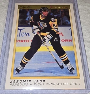 1990-91 O-Pee-Chee Premier Jaromir Jagr #50 RC OPC Pittsburgh Penguins Rookie - Imagen 1 de 7