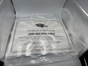 Baltimore Ravens Game used towel. Certified authentic 10/02/22 Vs Buffalo Bills - Picture 1 of 2