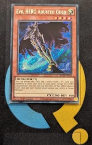RA04-EN029 Evil HERO Adusted Gold Secret Rare 1st Ed YuGiOh - Picture 1 of 3