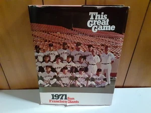 This Great Game Baseball Book 1971 San Francisco Giants Cover Hardcover - Picture 1 of 7