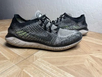 Nike Flyknit Men's Running Shoes 13 Free Run 942838-101 Oreo Black Gray - Image 1 of 4