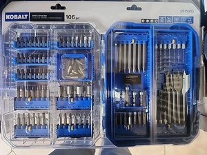 Kobalt 106 teiliges Bohrer & Antrieb Set NEU mit Koffer Zubehör - Bild 1 von 2