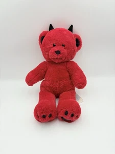 Juguete de peluche Build a Bear Devil diabólicamente lindo oso de peluche rojo de Halloween - Imagen 1 de 9