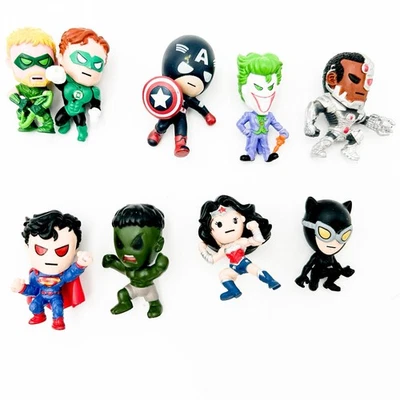 DC Comics Collectible Mini Figures Lot Superman Hulk Joker Cat-woman Wonder - Image 1 of 4