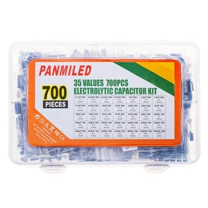 35 Valori 700 Pezzi Kit Assortimento Condensatore Elettrolitico Alluminio 0.1uF-100... - Foto 1 di 6