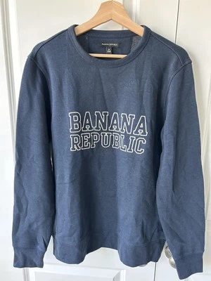 Moletom Banana Republic Feminino Tamanho Médio Azul Manga Longa Suavemente Usado - Imagem 1 de 3