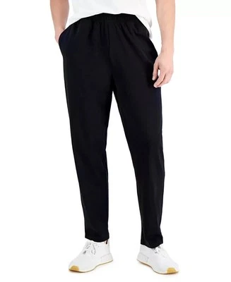 Id Ideology Men's Jersey Open Jogger Pants in Deep Black-Small - Image 1 of 4