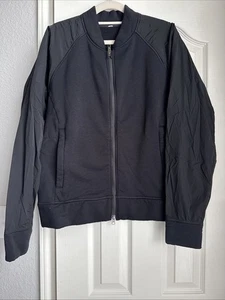Lululemon Jacke schwarz Reißverschluss warm gefüttert Klingenkragen Herren Medium Running schwarz - Bild 1 von 4