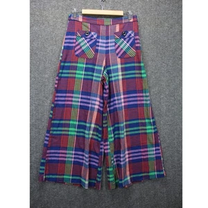 Anthropologie MAEVE Wide Leg Plaid Palazzo Pants Size US 8 - Picture 1 of 6