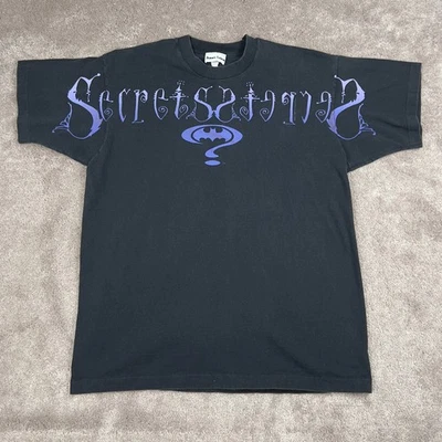 Camiseta negra vintage Secrets Batman puntada única talla L talla única cómic dibujos animados Foto 1 de 4