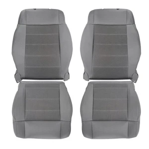 Funda de asiento gris para conductor + pasajero apta para Jeep Wrangler 2007-2012 nueva - Imagen 1 de 22