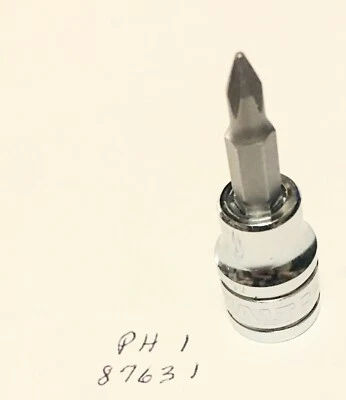 Kobalt PH1 x 3/8" Dr Phillips Bit Socket 87631  Free USA Shipping - Image 1 of 2