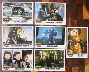 Tarjetas coleccionables de DC Comics 1989: Batman x 7... ¡EXCELENTE! - Imagen 1 de 2