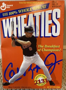 1995 Cal Ripken Jr Wheaties cereal box Consecutive Games Streak, NEVER OPENED - Picture 1 of 6