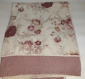 Mantel de jardín rectangular de lino a cuadros de guinga/rosa 56,25 x 75 - Imagen 1 de 11