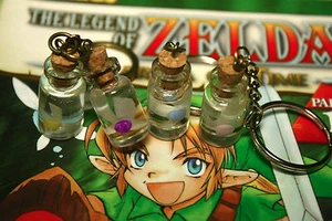 Handmade Legend of Zelda Fairy Keychains. (They glow in the dark!) - Picture 1 of 10