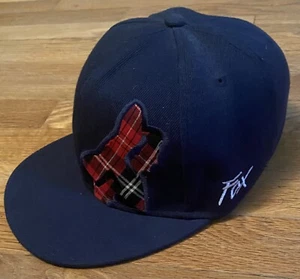 Fox Racing Embroidered Blue w/ Plaid Fox Fitted Baseball Cap Hat Size 7 - Picture 1 of 6