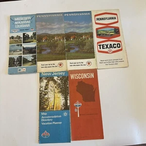 Vintage Öl Gas Karten Lot Texaco Amoco Standard Oil PA NJ WI MS LA AR 1966 69 76 - Bild 1 von 15