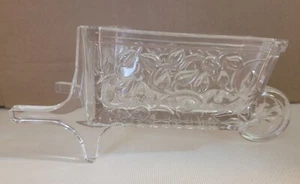 Vintage Gorham Fine Crystal Wheelbarrow Candy Dish Giftware Garden Serenade - Picture 1 of 11