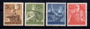  Imperio Alemán, Michel Nº 850 - 853 (Servicio de Trabajo) MNH. - Imagen 1 de 1