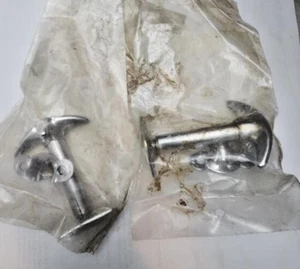 NOS WILLYS FORD JEEP HOOD BONNET CHROME LATCH KIT (SET OF 2) - Picture 1 of 2