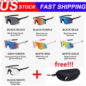 Polarized Sports Sunglasses Outdoor Cycling Driving Fishing Glasses UV400 Goggle - Picture 1 of 13