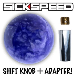PURPLE PEARL KNOB & ADAPTER FOR CAMARO AUTO/AUTOMATIC GEAR SHIFT LEVER K11 - Picture 1 of 1