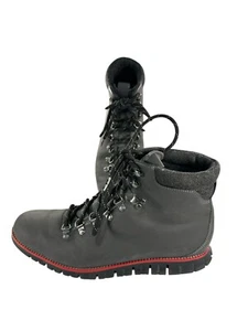 COLE HAAN Zerogrand Hiker Boots C31400 Magnet Gray Leather Men's Size 11M - Picture 1 of 8