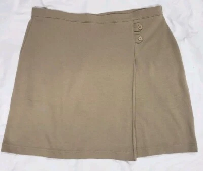 Pantalón corto Lands' End Girls beige ATK tejido liso, talla 12+, nuevo sin etiquetas #9 Foto 1 de 4
