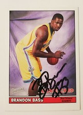 Brandon Bass Signed Bazooka #193 2005-06 Card RC New Orleans Hornets Auto RAD