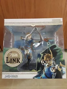 NUOVO Legend of Zelda: Breath of the Wild Link 10" PVC dipinto statua premium - Foto 1 di 6