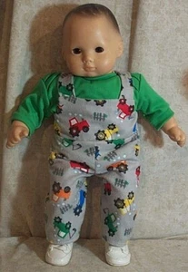 Puppenkleidung Baby Made 2 Fit American Girl Boy 15" Overall 2 Stck. LKW grün T- - Bild 1 von 1