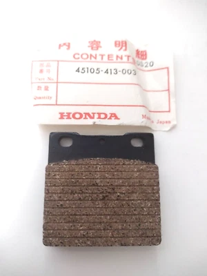 Honda 45105-413-003 Brake Pad CB400A A CB400TII A (1978) NOS New Vintage - Image 1 of 2