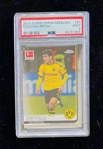 Tarjeta de novato 2019-20 Topps cromada Bundesliga Giovanni Reyna #37 PSA 9 - Imagen 1 de 2