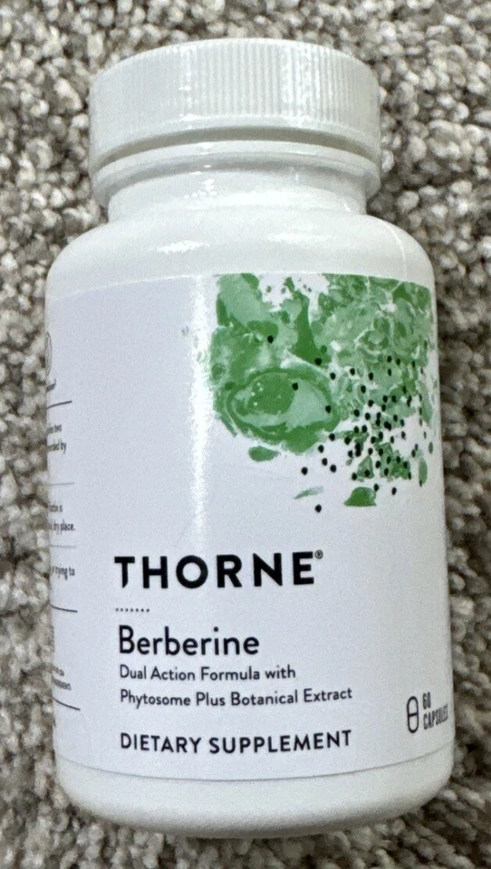 Thorne Research Berberine Dual Action Formula with Phytosome Plus Botanical Extract - 60 Capsules