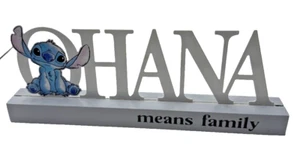 Ohana Means Family Disney Regal Sitter Schild Deko Metall Holz Lilo & Stitch - Bild 1 von 12