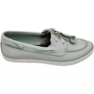 Sperry Sneakers Sailor Boat Leather Women's Size 8.5 Boat Shoes Mint Green - Picture 1 of 3