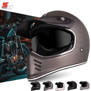 casco moto integrale vintage seventy Cafè Racer custom retrò - Imagen 1 de 8