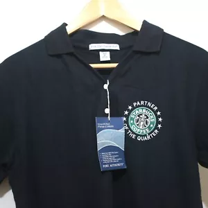 Starbucks Partner Employee Barista Shirt: Black, Ladies, Size M, New w/Tags - Picture 1 of 9