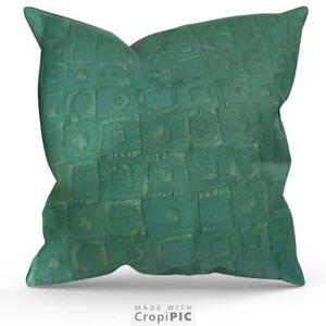 Large Cushions Pair Of 2 Forest Green 60x60cm Each (24"x24") Quality Jacquard - Picture 1 of 5