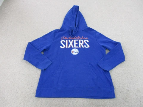 Philadelphia 76ers Sweater Adult Extra Large Blue White Basketball Hoodie Men A4 Cover