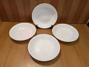 4 Corelle WINTER FROST WHITE 6.25" 16 oz Shallow Salad/Soup/Cereal Bowls Set Lot - Picture 1 of 3