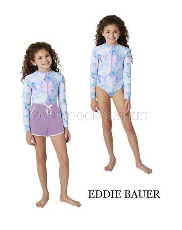 NOVO! CONJUNTO DE PROTEÇÃO CONTRA ERUPÇÕES CUTÂNEAS DE MANGA COMPRIDA PARA MENINAS JOVENS EDDIE BAUER! VARIEDADE DE TAMANHO/COR - Imagem 1 de 1