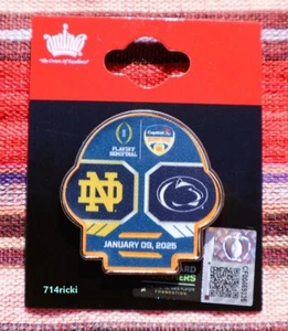 2025 Orange Bowl Game Pin Lapel Notre Dame Irish vs Penn State Nittany Lions - Picture 1 of 1