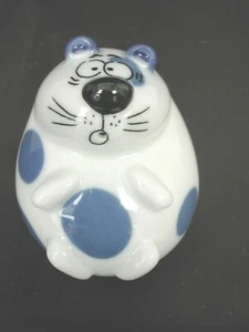 Salière ou poivrière GOEBEL® ADAM & ZIEGE - CHIEN MOPS MOPPI LIEGT RUM BLEU - Picture 1 of 5