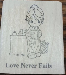 Precious Moments LOVE NEVER FAILS Gummistempel Berichtskarte von Stamp Affair - Bild 1 von 11